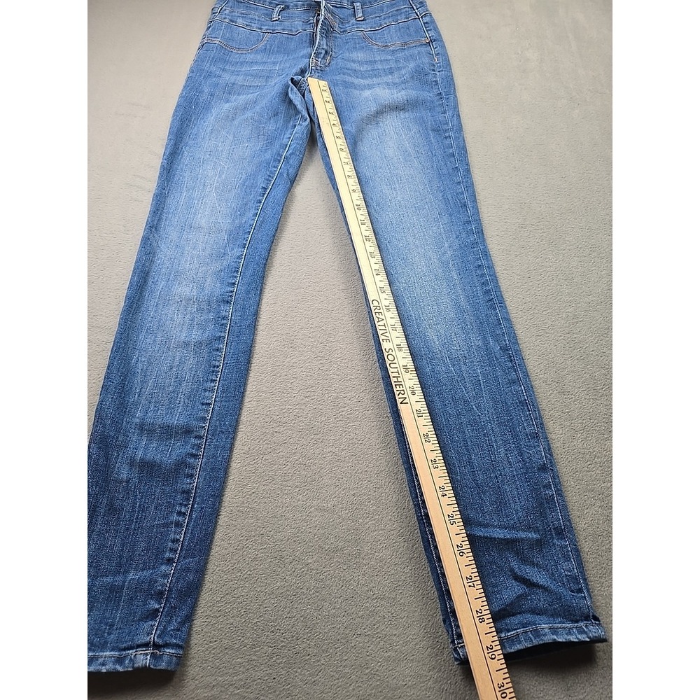 Refuge Jeans Womens Size 8 Blue Skinny Stretch Fade Comfort Casual Denim - Picture 3 of 10